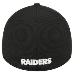 Las Vegas Raiders New Era Visor Hit 39THIRTY Flex Hat Black