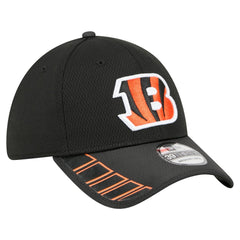 Cincinnati Bengals New Era Visor Hit 39THIRTY Flex Hat Black