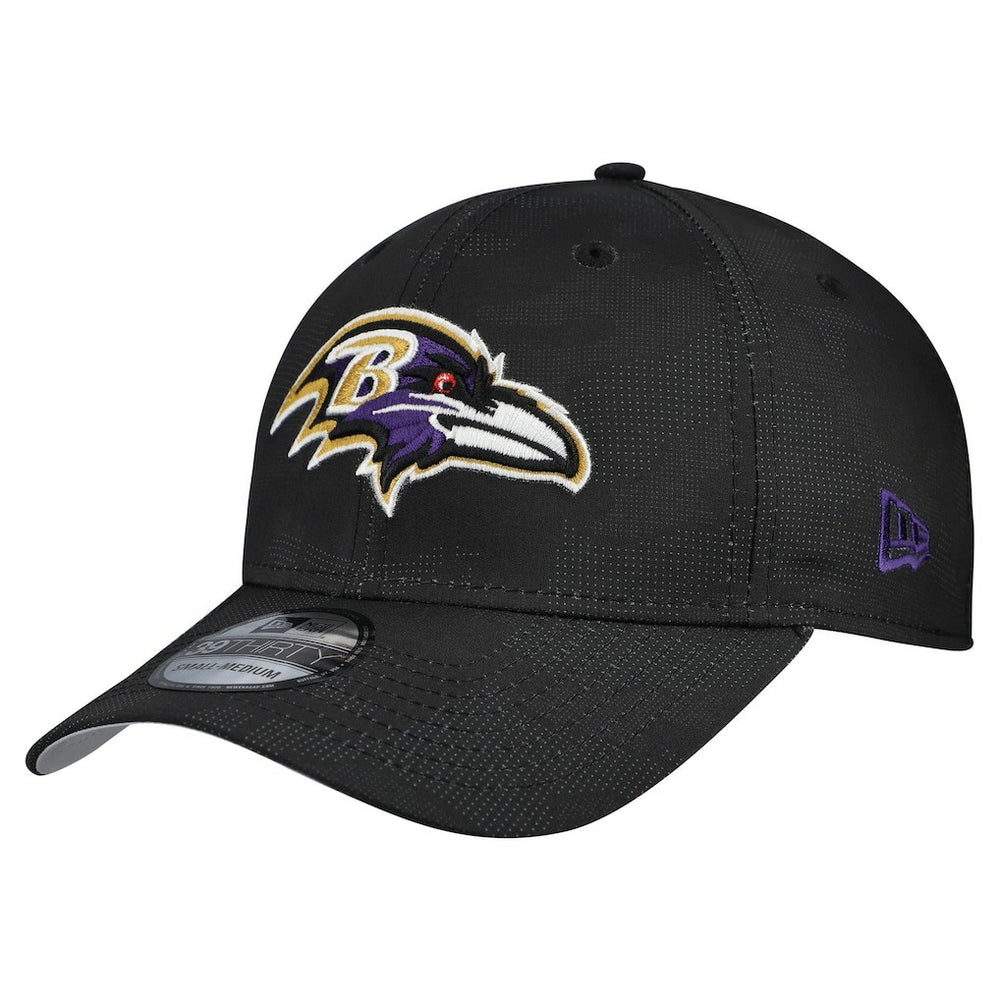 Baltimore Ravens New Era Tonal Camo 39THIRTY Stretch Fit Hat Black