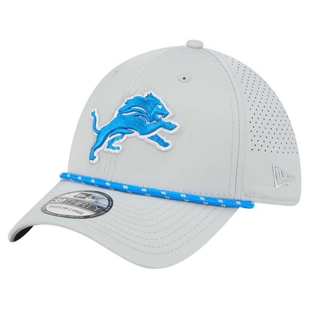 Detroit Lions New Era Perforated 39THIRTY Flex Hat Blue