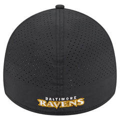 Baltimore Ravens New Era Perforated 39THIRTY Flex Hat Black