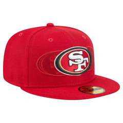 San Francisco 49ers New Era Tri-Hit 59FIFTY Fitted Hat Scarlet