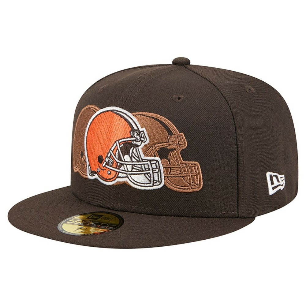Cleveland Browns New Era Tri-Hit 59FIFTY Fitted Hat Brown