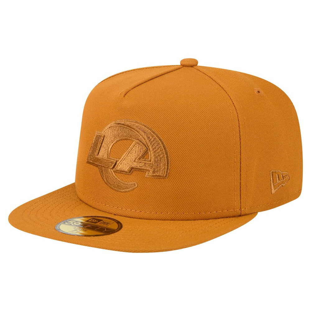 Los Angeles Rams New Era Color Pack A-Frame 59FIFTY Fitted Hat Brown