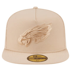 Philadelphia Eagles New Era Color Pack A-Frame 59FIFTY Fitted Hat Light Beige
