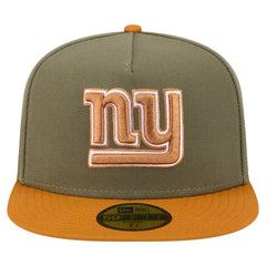 New York Giants New Era Color Pack A-Frame 59FIFTY Fitted Hat Olive/Brown