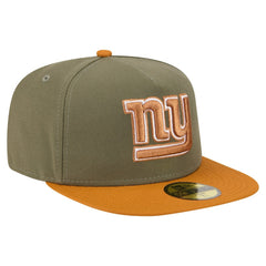 New York Giants New Era Color Pack A-Frame 59FIFTY Fitted Hat Olive/Brown