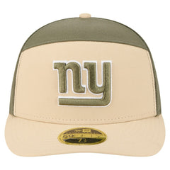 New York Giants New Era Two-Tone Color Pack Split Panel 59FIFTY Fitted Hat Light Beige/Olive