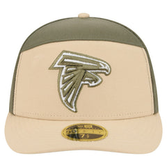 Atlanta Falcons New Era Color Pack Split Panel 59FIFTY Fitted Hat Light Beige/Olive