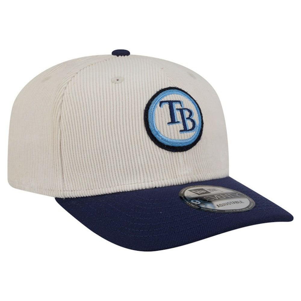 Tampa Bay Rays New Era Loyal 9SEVENTY Adjustable Hat - Cream Hats