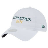 Athletics New Era Women's Team Fan 9TWENTY Adjustable Hat - White Hats