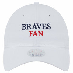 Atlanta Braves New Era Women's Team Fan 9TWENTY Adjustable Hat - White Hats