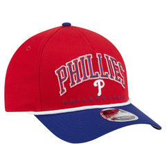 Philadelphia Phillies New Era Arch 9FORTY A-Frame M-Crown Adjustable Hat - Red/Royal Hats
