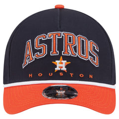 Houston Astros New Era Arch 9FORTY A-Frame M-Crown Adjustable Hat - Navy/Orange Hats