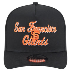 San Francisco Giants New Era Chainstitch 9FIFTY A-Frame Snapback Hat - Black Hats