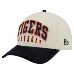 Detroit Tigers New Era Sided Corduroy 9FORTY A-Frame Adjustable Hat - Cream/Navy Hats