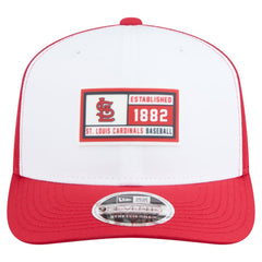 St. Louis Cardinals New Era Established Patch 9SEVENTY Adjustable Hat - White/Red Hats