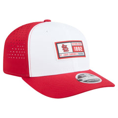 St. Louis Cardinals New Era Established Patch 9SEVENTY Adjustable Hat - White/Red Hats
