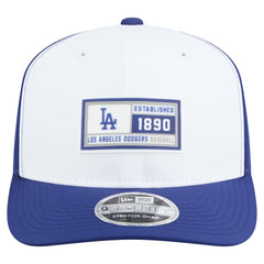 Los Angeles Dodgers New Era Established Patch 9SEVENTY Adjustable Hat - White/Royal Hats