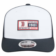 Boston Red Sox New Era Established Patch 9SEVENTY Adjustable Hat - White/Navy Hats