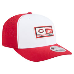 Cincinnati Reds New Era Established Patch 9SEVENTY Adjustable Hat - White/Red Hats
