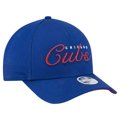 Chicago Cubs New Era Women's Metallic A-Frame 9FORTY Adjustable Hat - Royal Hats