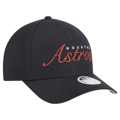 Houston Astros New Era Women's Metallic A-Frame 9FORTY Adjustable Hat - Navy Hats