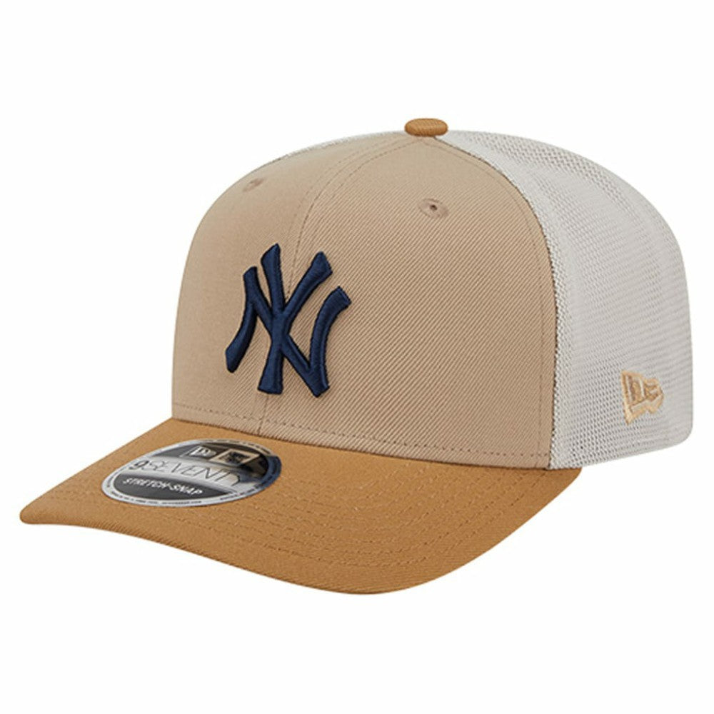 New York Yankees New Era 9SEVENTY Trucker Adjustable Hat - Stone Hats