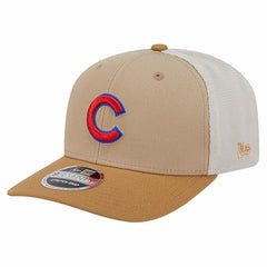 Chicago Cubs New Era 9SEVENTY Trucker Adjustable Hat - Stone Hats