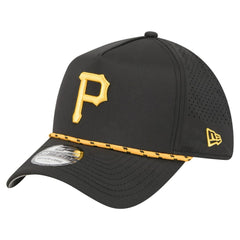 Pittsburgh Pirates New Era 39THIRTY A-Frame Perforated Flex Hat - Black Hats