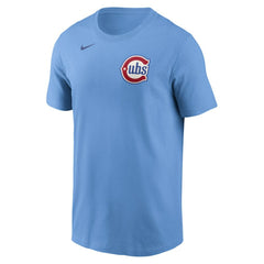 Chicago Cubs Nike Alternate Wordmark T-Shirt - Baby Blue T-shirts