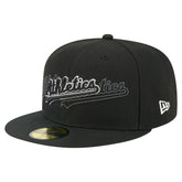 Athletics New Era Tri-Hit 59FIFTY Fitted Hat - Black Hats