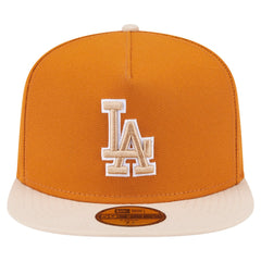 Los Angeles Dodgers New Era Two-Tone Color Pack A-Frame 59FIFTY Fitted Hat - Orange/Light Beige Hats