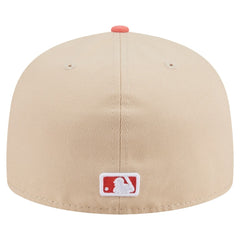 San Francisco Giants New Era Two-Tone Color Pack A-Frame 59FIFTY Fitted Hat - Light Beige/Coral Hats