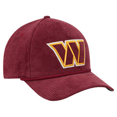 Washington Commanders New Era Cord Corduroy 9FORTY A-Frame Adjustable Hat Burgundy