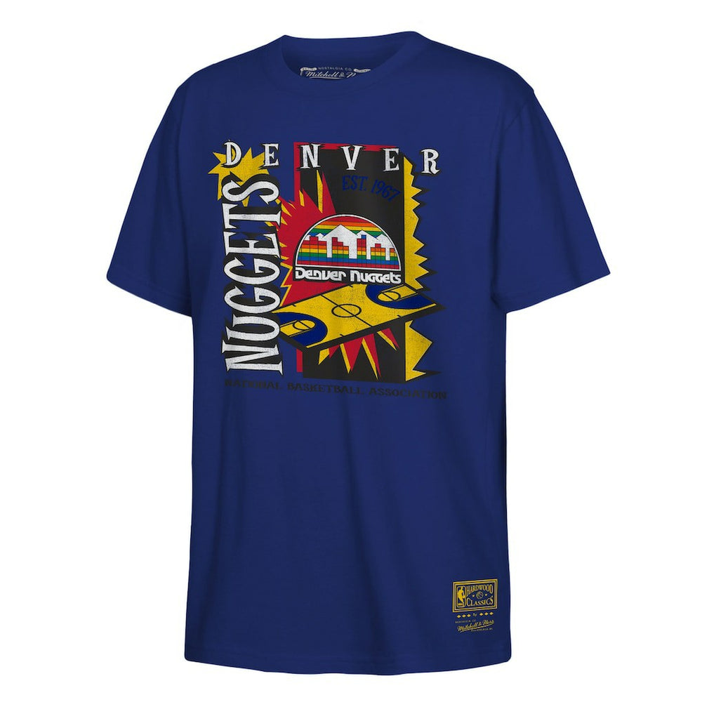 Denver Nuggets Youth Retro '90s Poster T-Shirt Royal