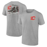 NHL Calgary Flames Glory Skates T-Shirt - Heather Gray