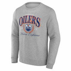 NHL Edmonton Oilers Reign Supreme Pullover Sweatshirt - Gray