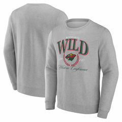 NHL Minnesota Wild Reign Supreme Pullover Sweatshirt - Gray