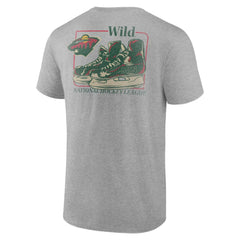 NHL Minnesota Wild Glory Skates T-Shirt - Heather Gray