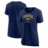 NHL Nashville Predators Women's Reign Supreme Tri-Blend T-Shirt - Navy