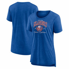 NHL New York Islanders Women's Reign Supreme Tri-Blend T-Shirt - Royal