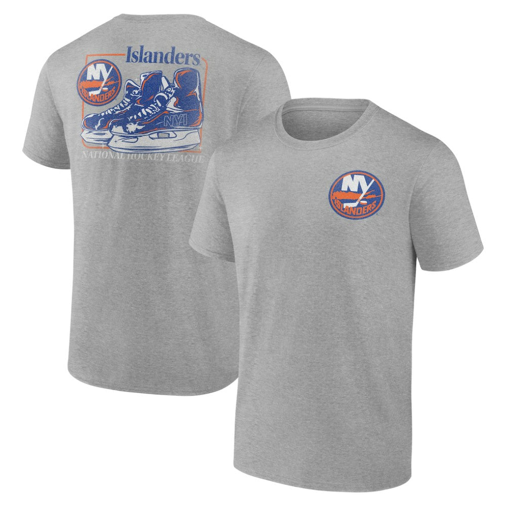 NHL New York Islanders Glory Skates T-Shirt - Heather Gray