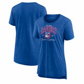 NHL New York Rangers Women's Reign Supreme Tri-Blend T-Shirt - Blue
