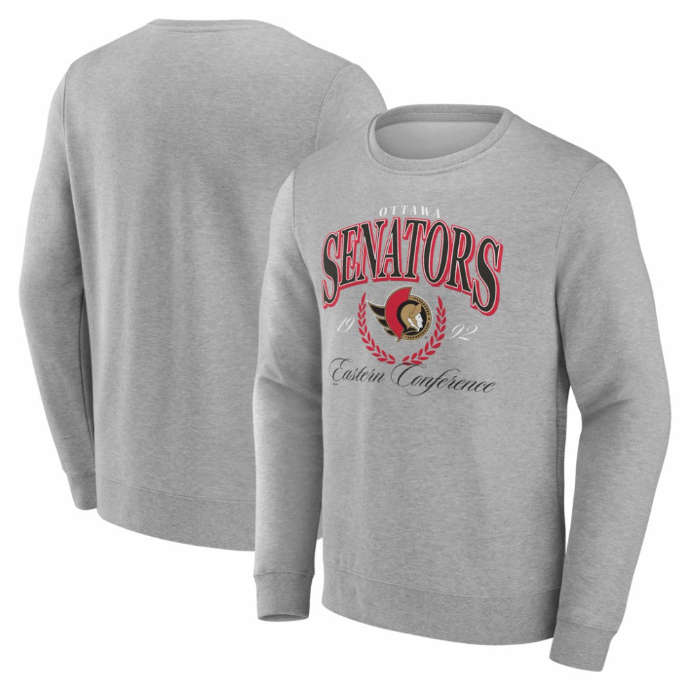 NHL Ottawa Senators Reign Supreme Pullover Sweatshirt - Gray