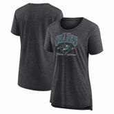 NHL San Jose Sharks Women's Reign Supreme Tri-Blend T-Shirt - Gray