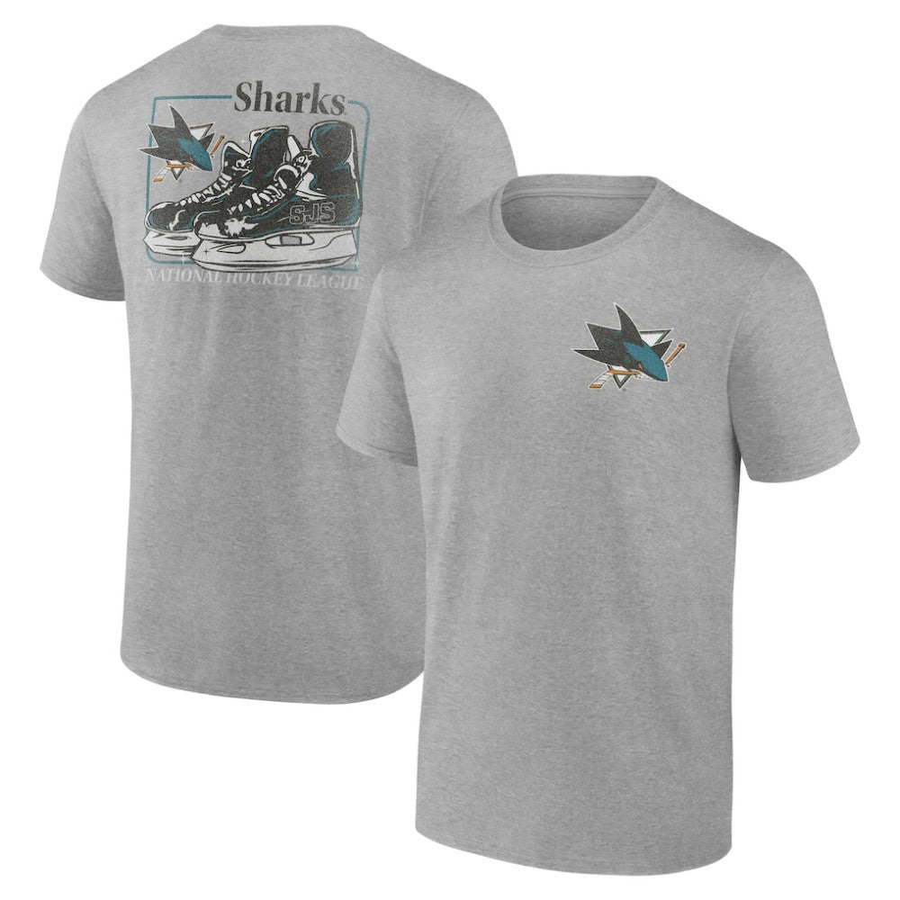NHL San Jose Sharks Glory Skates T-Shirt - Heather Gray