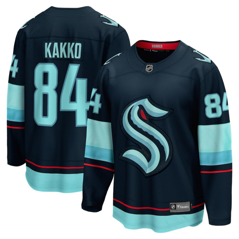 NHL Kaapo Kakko Seattle Kraken Fanatics Home Breakaway Player Jersey - Deep Sea Blue