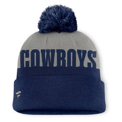 Dallas Cowboys Punter Cuffed Knit Hat with Pom Navy
