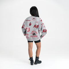Tampa Bay Buccaneers Gameday Couture Women's Always On Repeat Fleece Sweatshirt Heather Gray